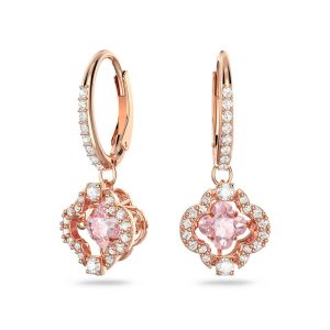 Pink plum blossom earrings