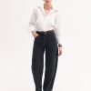 Fitted Shirt in Cotton Poplin - White