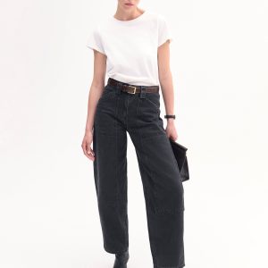 Fitted Tee in Cotton Jersey - White
