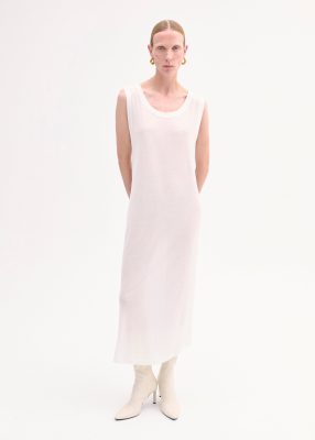 Tank Dress in Slub Jersey - Ivory