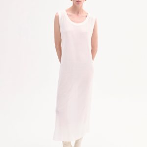 Tank Dress in Slub Jersey - Ivory