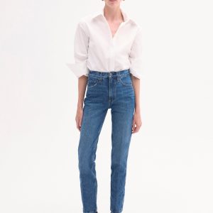 High Rise Jean in Denim - Indigo