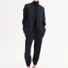 Boxy Jacket in Virgin Wool - Black