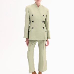 Cropped Flared Pant - Tea