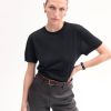 T-Shirt in Fine Cashmere - Black