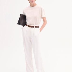 T-Shirt in Fine Cashmere - Ivory