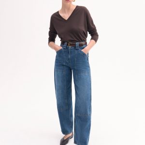 Denim Patch Pocket Pant - Indigo