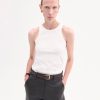 Tank Top in Cotton Jersey - White