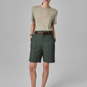 Tailored Bermuda Shorts - Pistachio