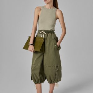 Braies Pant in Cotton Twill - Army Green