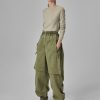 Articulated Pant in Cotton Twill - Army Green